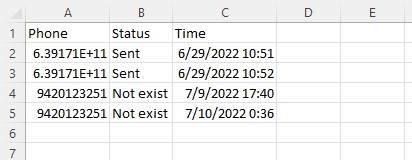 This screenshot shows how the export file looks like.