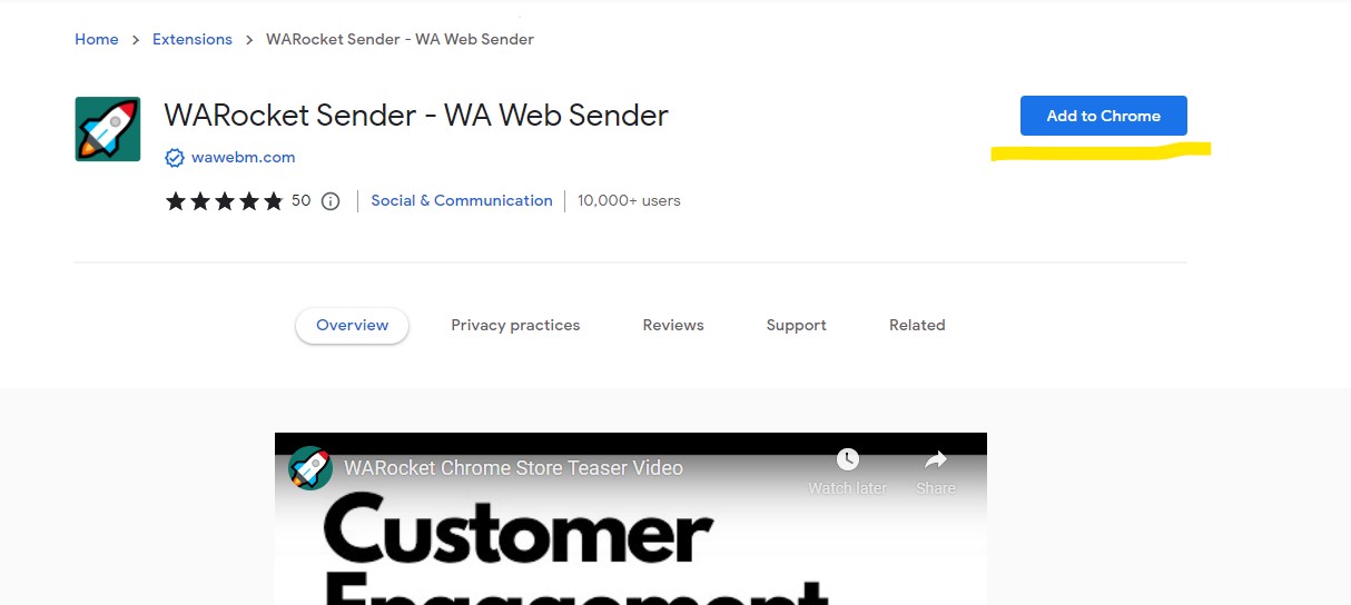The image above shows the chrome extension store.