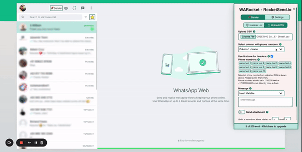 The screenshot above shows how to select the numbers and add.