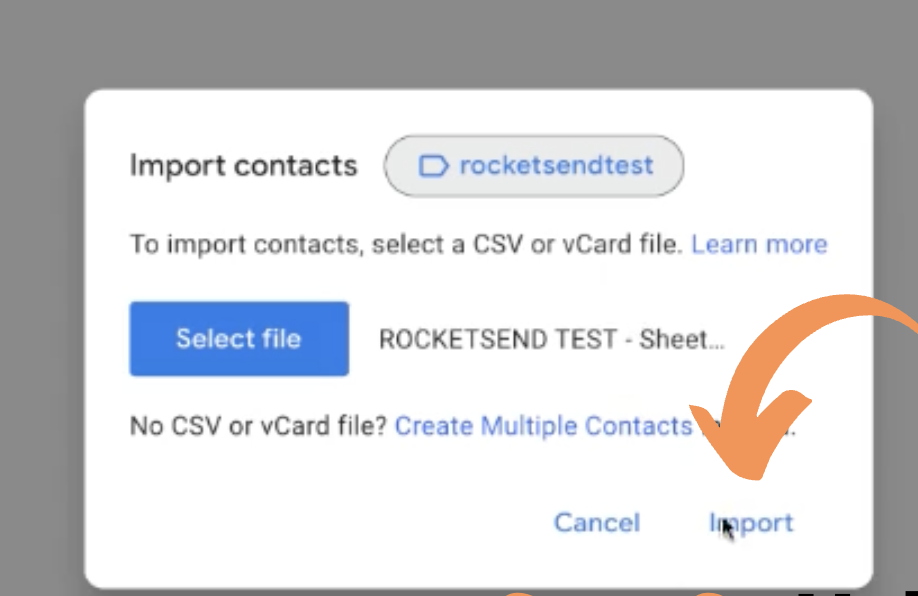 The screenshot shows how to import the button the numbers.