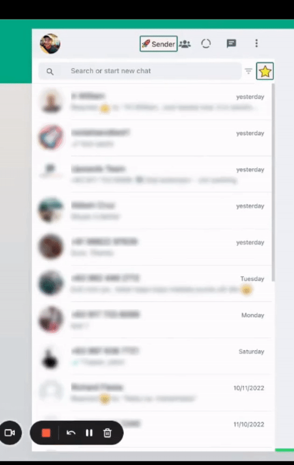 Do this on WhatsApp Web to verify if the importing was successful.